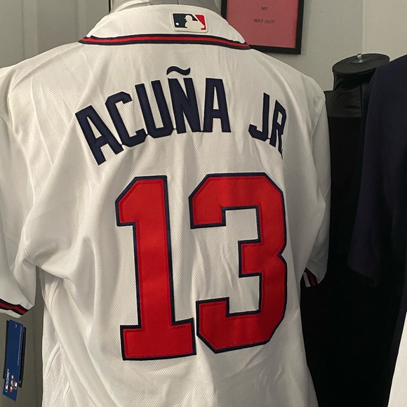 Nike MLB Braves #13 Ronald Acuna Jr. Jersey - Picture 4 of 9